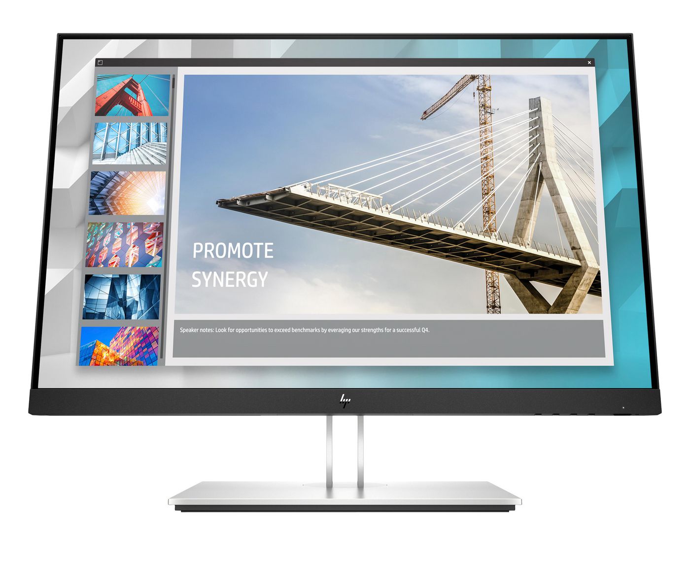 HP E24i G4 – Monitor, 24", IPS, 60 Hz, 250 cd/m², USB-Hub integriert, VESA 100 × 100, Schwarz