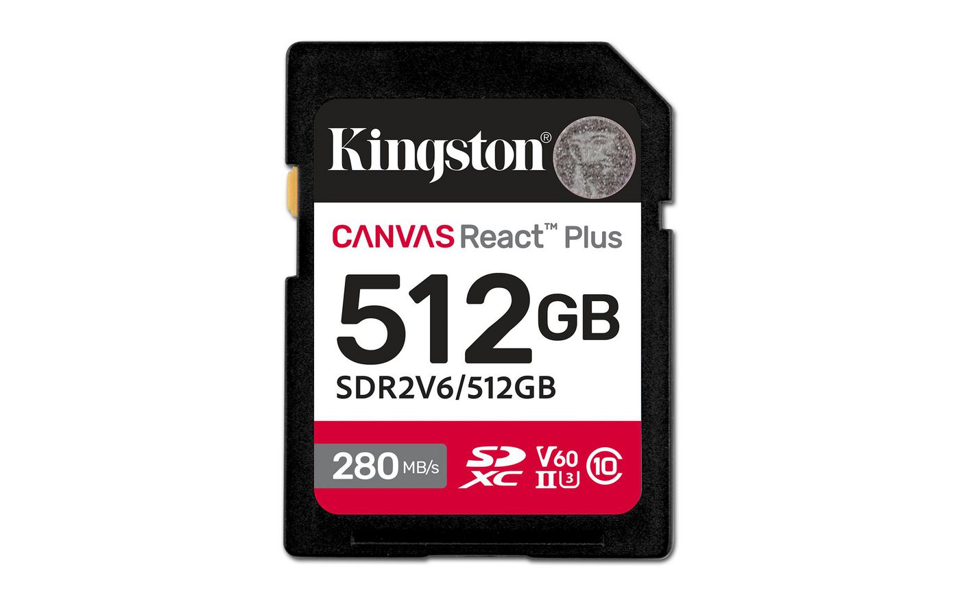 Kingston Technology Kingston Canvas React Plus SDXC-Karte – 512 GB, UHS-II, V60 280/150 MB/s