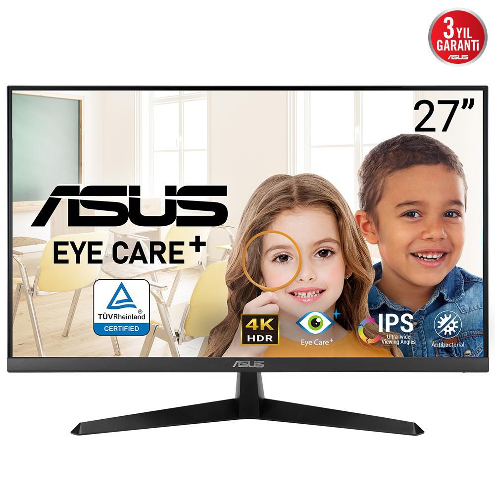 ASUS 27", 3840 × 2160 (4K), IPS, HDR10
