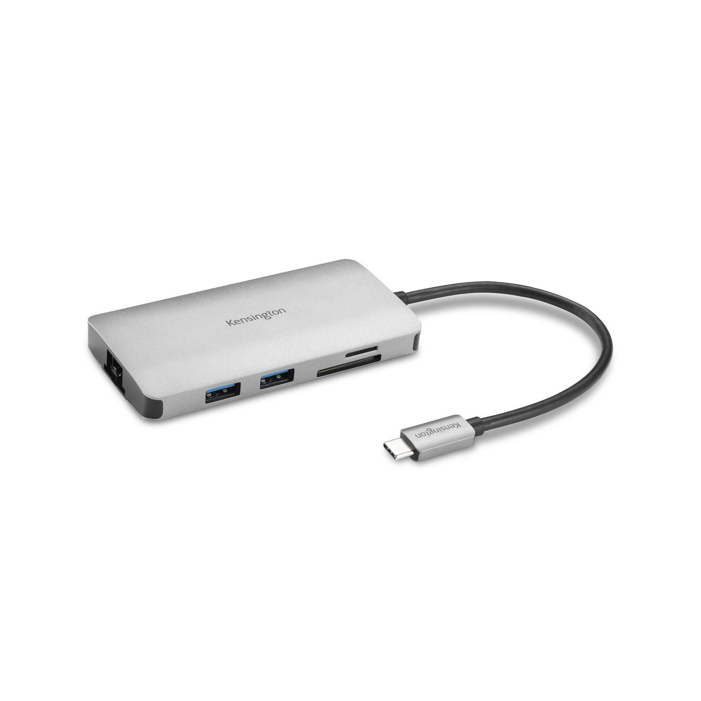Kensington UH1400p Multiport-Adapter – USB-C, 1× HDMI, 3× USB-A, 1× USB-C, 85 W PD, GbE, für Windows/Mac