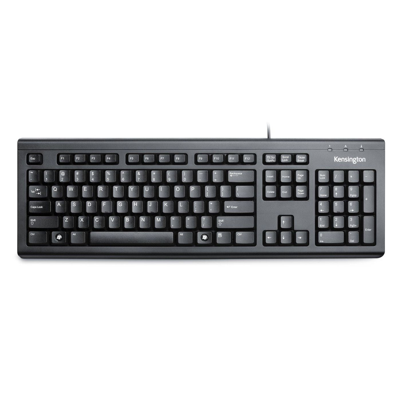Kensington VALUKEYBOARD – Tastatur, kabelgebunden (USB-A), UK-Layout (EN), Schwarz