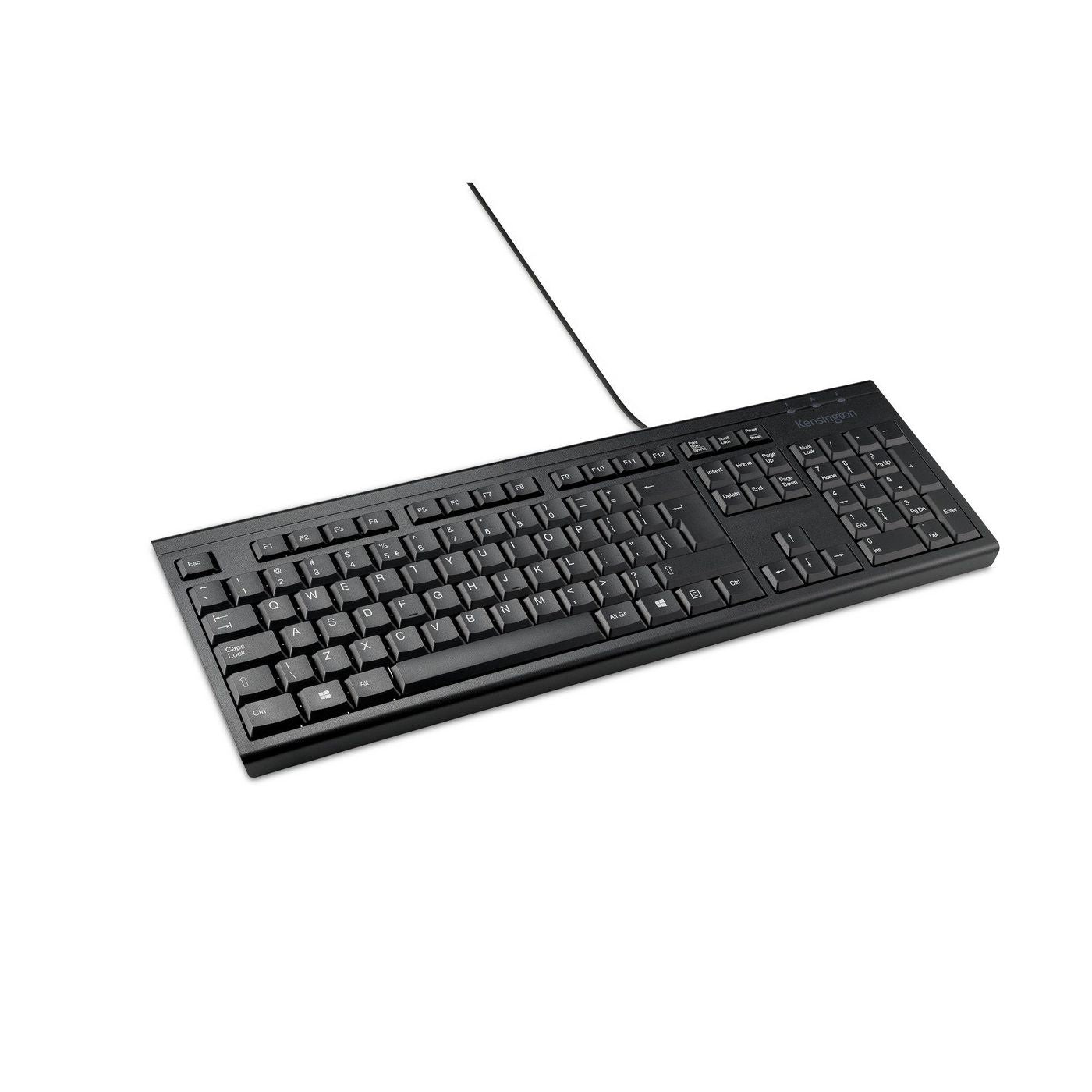 Kensington KB100 EQ – Tastatur – Membran – kabelgebunden – QWERTY (US-INT) – schwarz