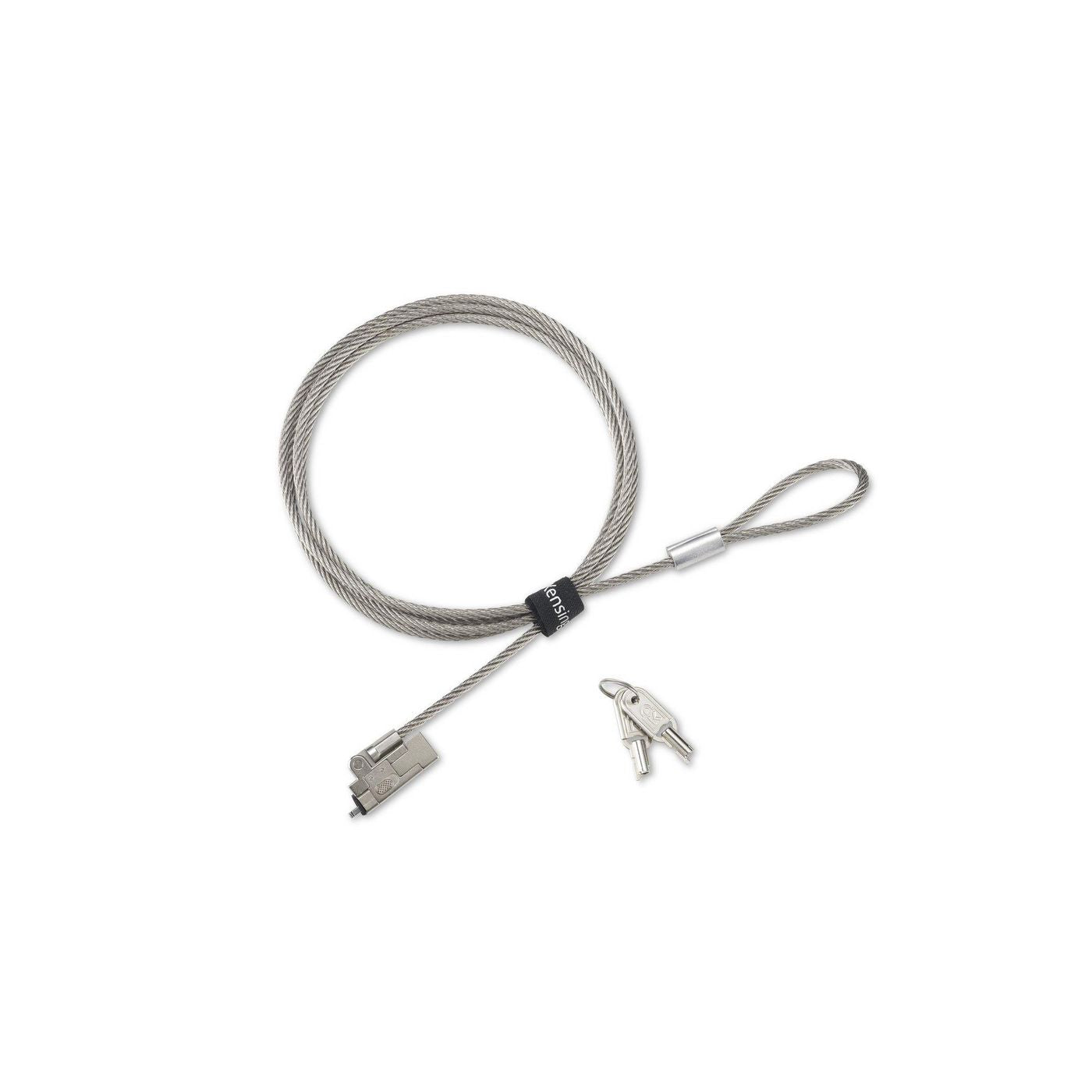 Kensington Slim NanoSaver 2.0 Kabelschloss für Laptop – 1,8 m Kabel, Ø 3,9 mm – Silber