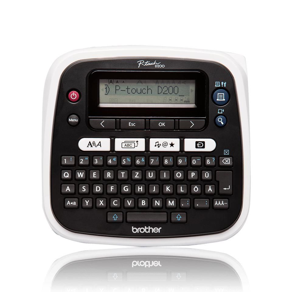 Brother PT-D200BWVP – Beschriftungsgerät, TZe bis 12 mm, 180×180 dpi, 20 mm/s