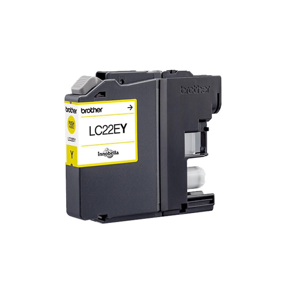 Brother LC-22EY Gelbe Tintenpatrone (Original) – 1'200 Seiten – für MFC-J5920DW