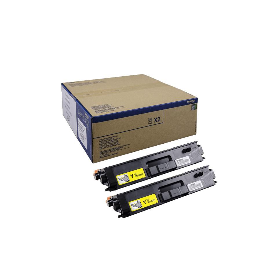 Brother Toner-Multipack TN-900 – Gelb, 12000 Seiten – für Brother MFC-L9550CDWT/HL-L9200CDWT