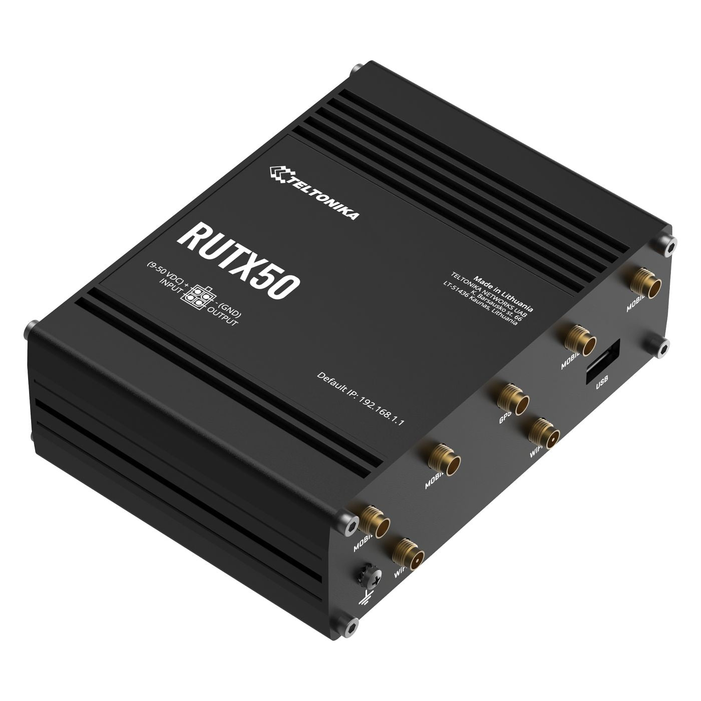 Teltonika RUTX50 – LTE/5G-Router, Wi-Fi 5, bis 867 Mbit/s, Dual-SIM (MiniSIM), 5x RJ-45 (1G)