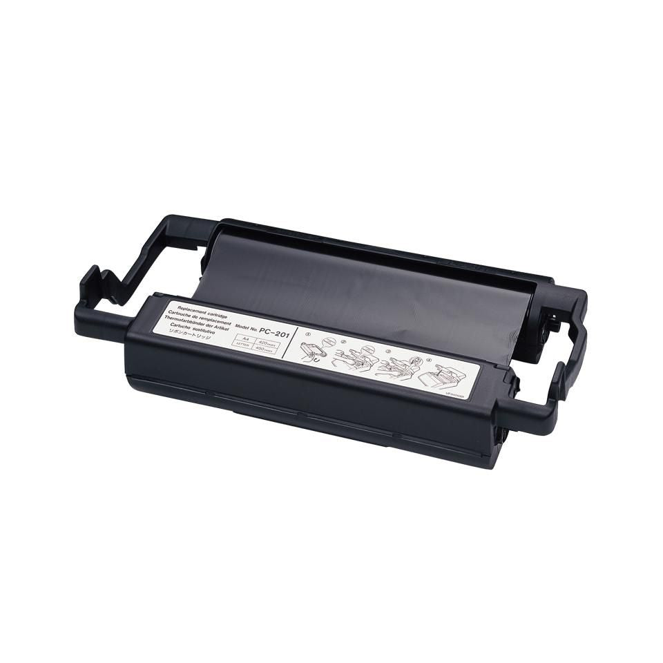 Brother Faxkassette + Farbband PC-201 – 420 Seiten, schwarz – für FAX-1010, FAX-1020, FAX-1030 … und mehr