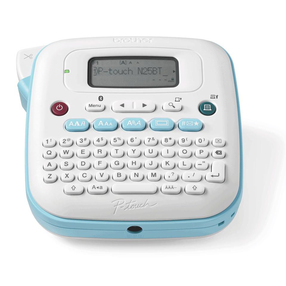 Brother PT-N25BT – Beschriftungsgerät, bis 12 mm, 180×180 dpi, 12 mm/s, Bluetooth, für Android/iOS