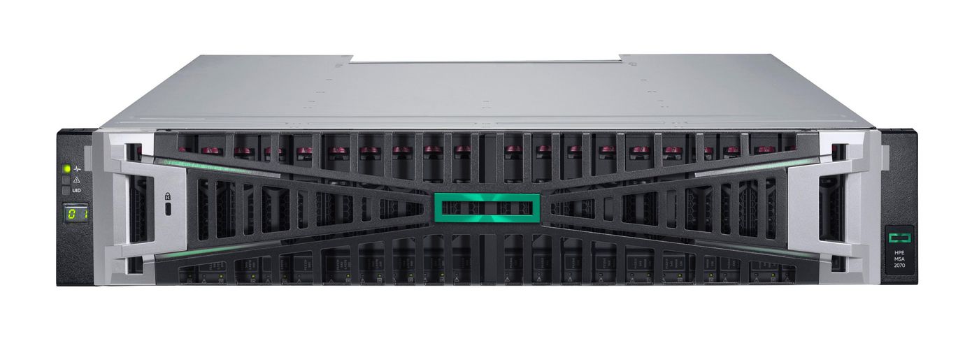 HPE MSA 2070 SFF Speichergerät – 23 TB, 10/25 GbE iSCSI, 4-Port Controller