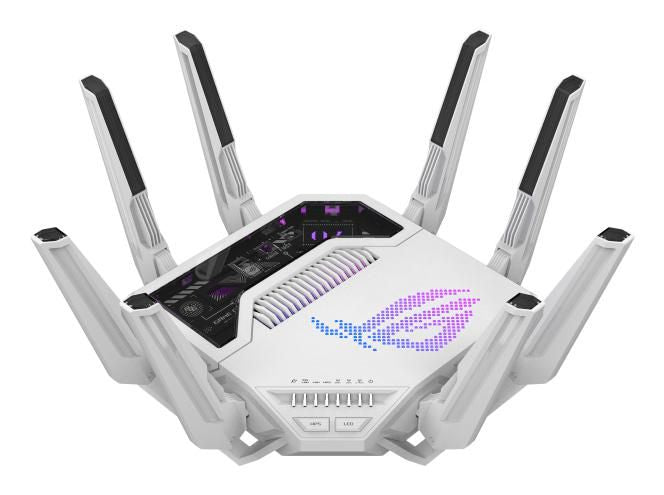 ASUS ROG Rapture GT-BE19000AI Tisch-Router – Wi-Fi, Ethernet – Netzstrom 110–240 V
