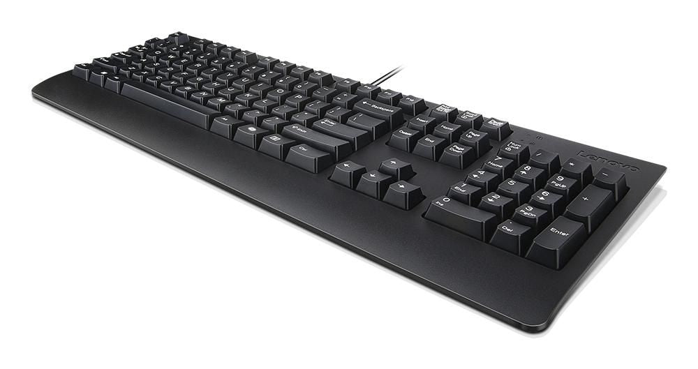 Lenovo 4Y41R64611 – Tastatur – Membran, kabelgebunden, USB-A – QWERTY (Nordisch) – schwarz