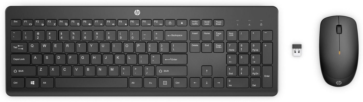 HP 235 – Tastatur-Maus-Set – Membran, 2,4 GHz – Schwarz