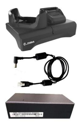 Zebra Ladestation, 1-fach, mit Netzteil – für TC53, TC58, TC53e, mit Schutzboot