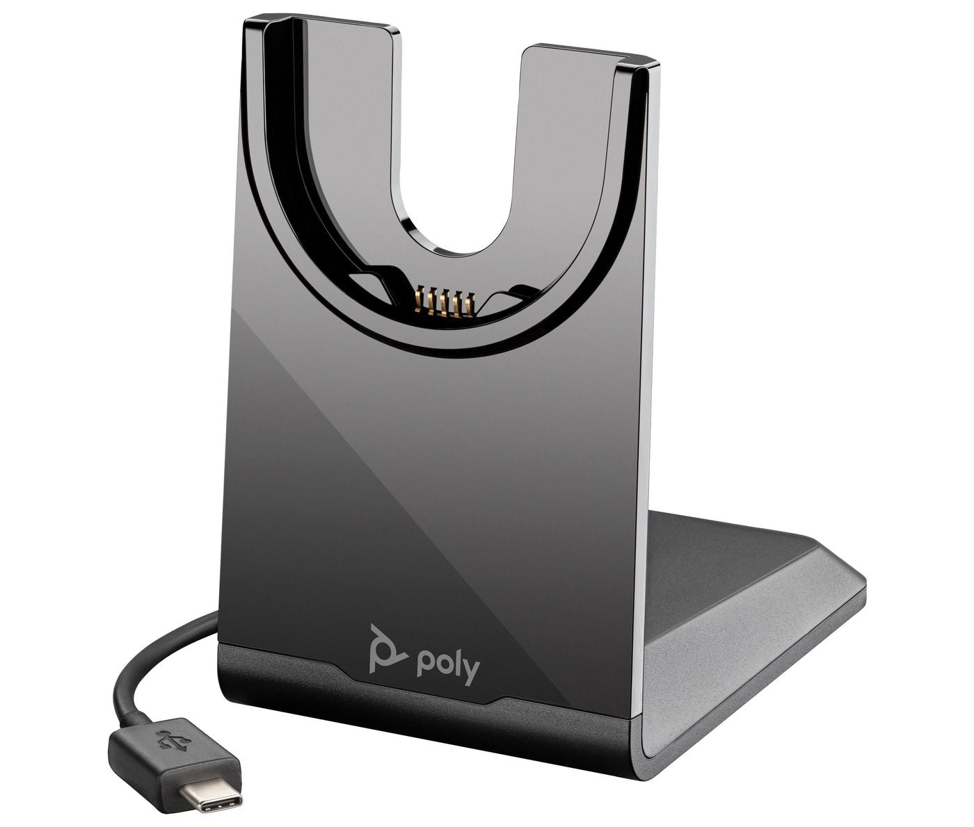 Poly Voyager Charging Stand – Ladecase/Ladestation – für Voyager 4300, Voyager Focus 2 – USB-C – Schwarz