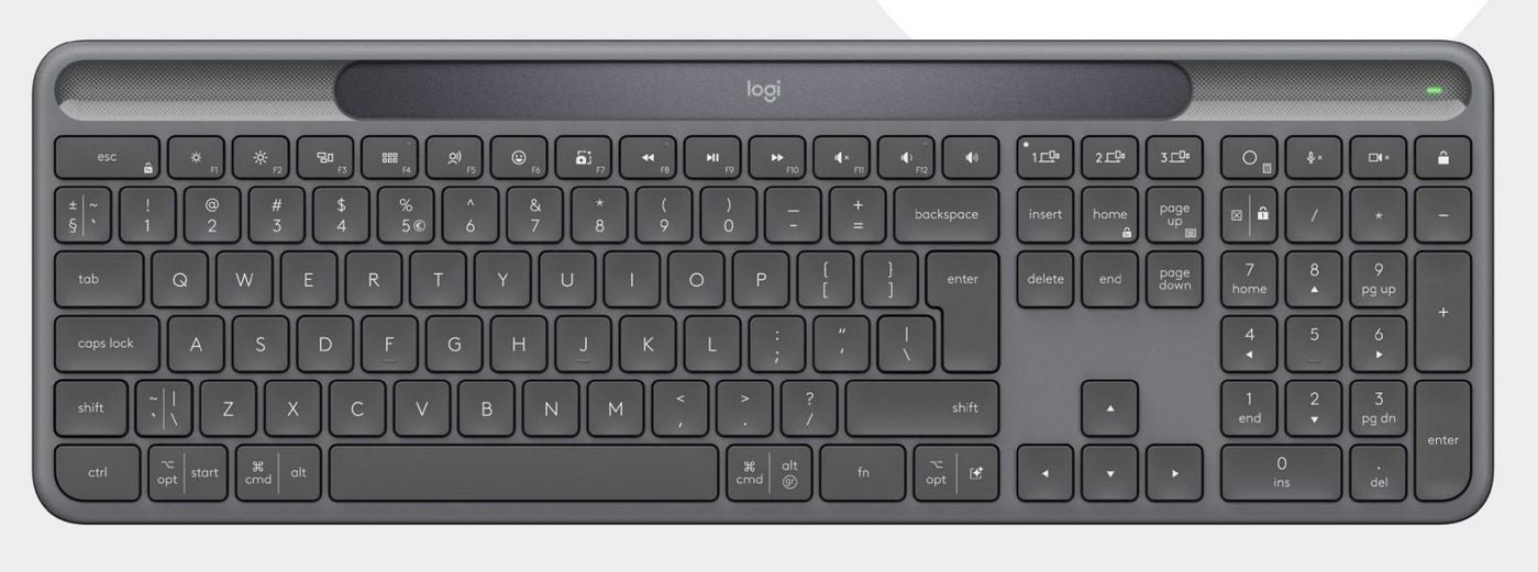 Logitech Tastatur – Bluetooth & 2,4 GHz – QWERTZ (CH) – Graphit