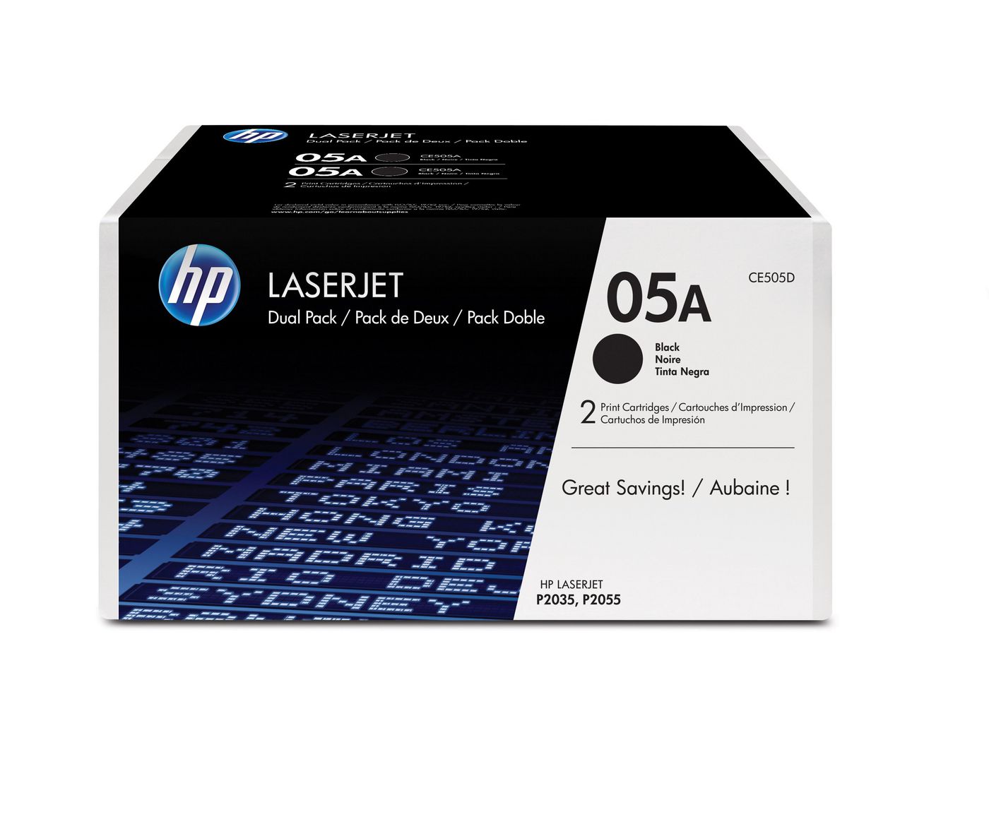 HP Toner-Multipack 05A – Schwarz, 2300 Seiten