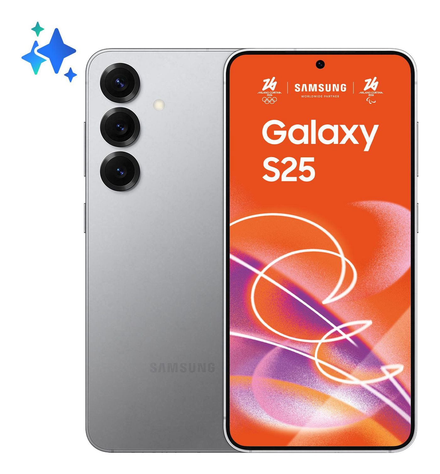 Samsung Galaxy S25 – silber, 6,2", 2340 × 1080, Android 15, 128 GB, 12 GB, Dual-SIM (NanoSIM + eSIM), 5G, IP68