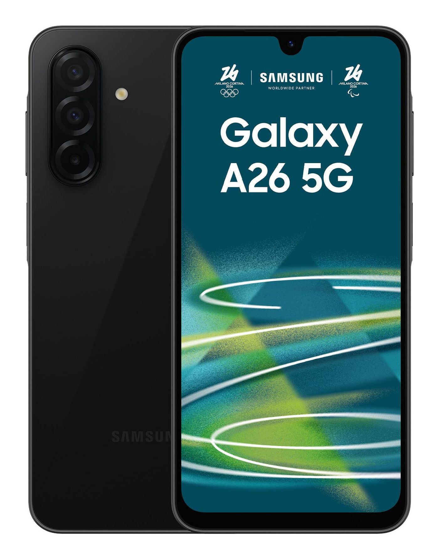 Samsung Galaxy A26 – schwarz, 6,7", 1080 × 2340, Android 15, 128 GB, 6 GB, Hybride Dual-SIM, 5G, IP67
