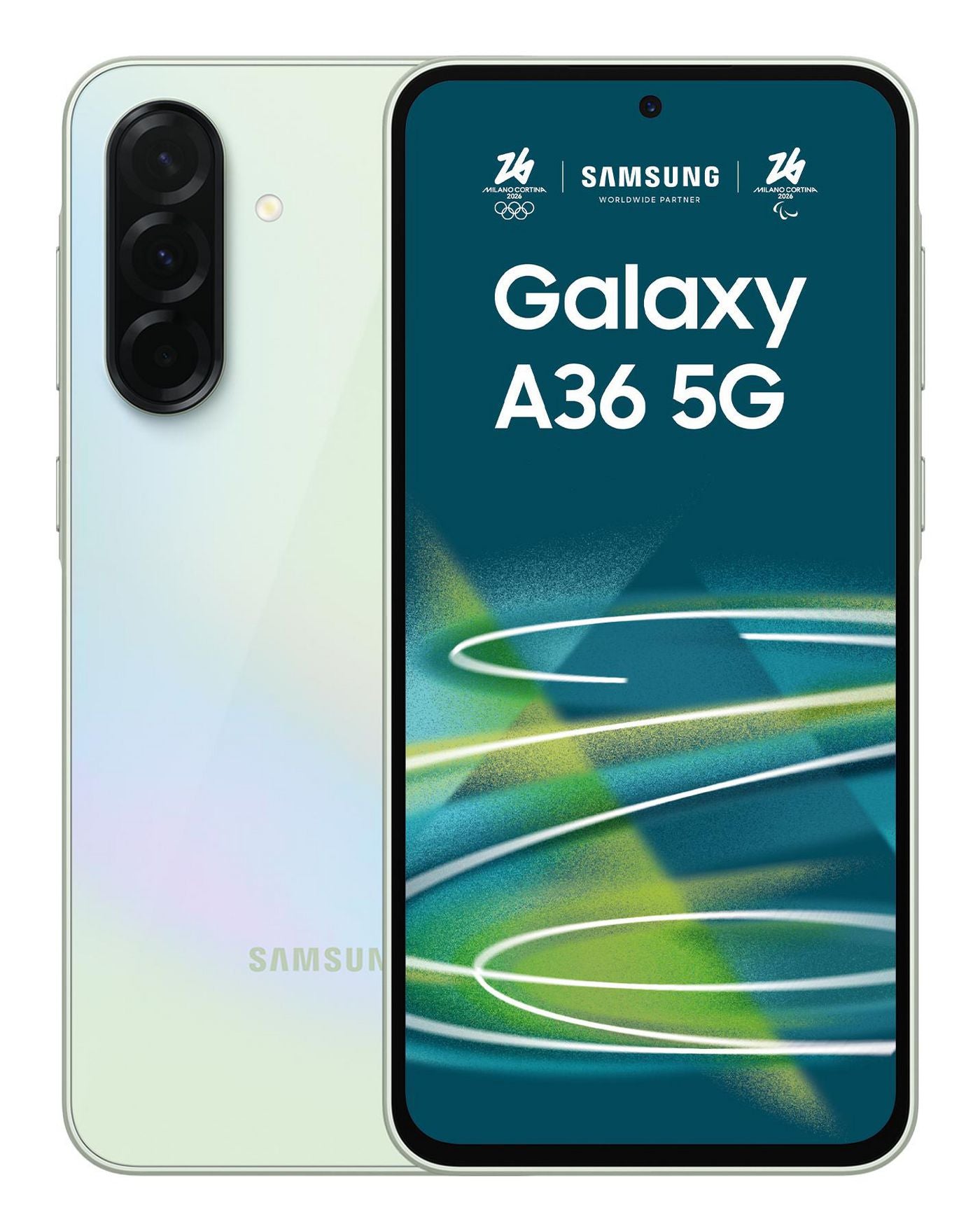 Samsung Galaxy A36 – Limette, 6,7", 1080 × 2340, Android 15, 256 GB, 8 GB, Dual-SIM, 5G, IP67, NFC