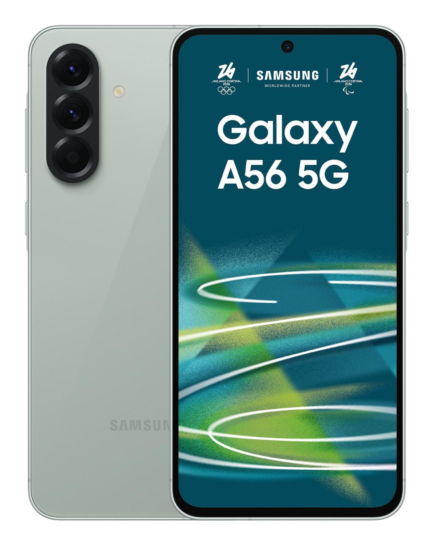 Samsung Galaxy A56 – olive, 6,7", 1080 × 2340, Android 15, 256 GB, 8 GB, Dual-SIM, 5G, IP67