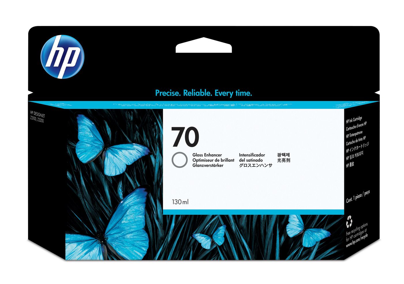 HP Tintenpatrone 70, 130 ml – für Inkjetdrucker/Multifunktionsgeräte