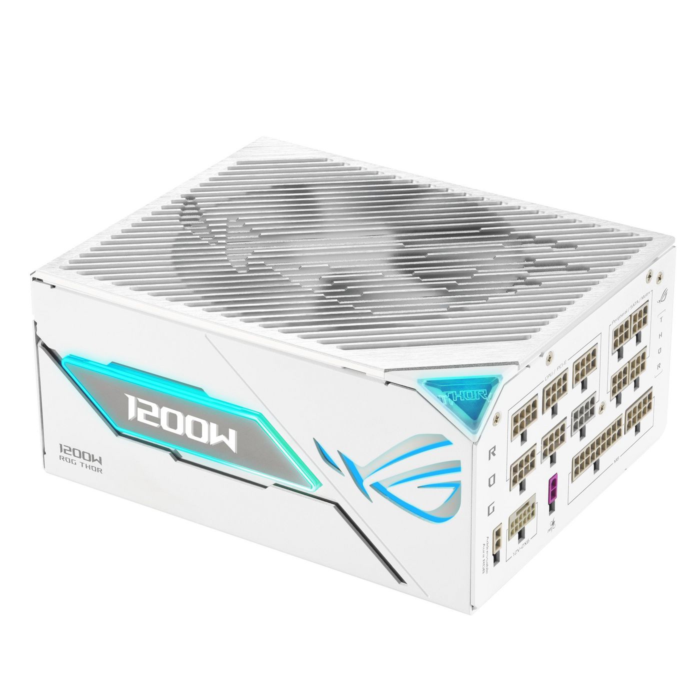 ASUS ROG Thor 1200P3 ATX-Netzteil 1200 W 80 PLUS Platinum – ATX 3.1, 12VHPWR, PCIe 6+2-pin×4, SATA×7 – Weiss