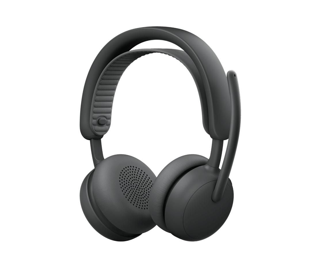 Logitech Zone Wireless 2 Office-Headset – On-Ear, Stereo, Kabel + BT, USB-C, Graphit