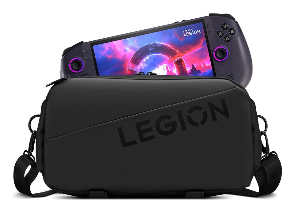 Lenovo Tragetasche – für Legion Go – 33 × 17 × 9,5 cm – Schwarz – Polyurethan (PU)