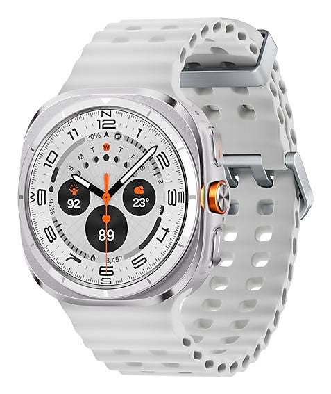 Samsung Galaxy Watch Ultra 47 mm GPS + Cellular – Titan Weiss, 100 m