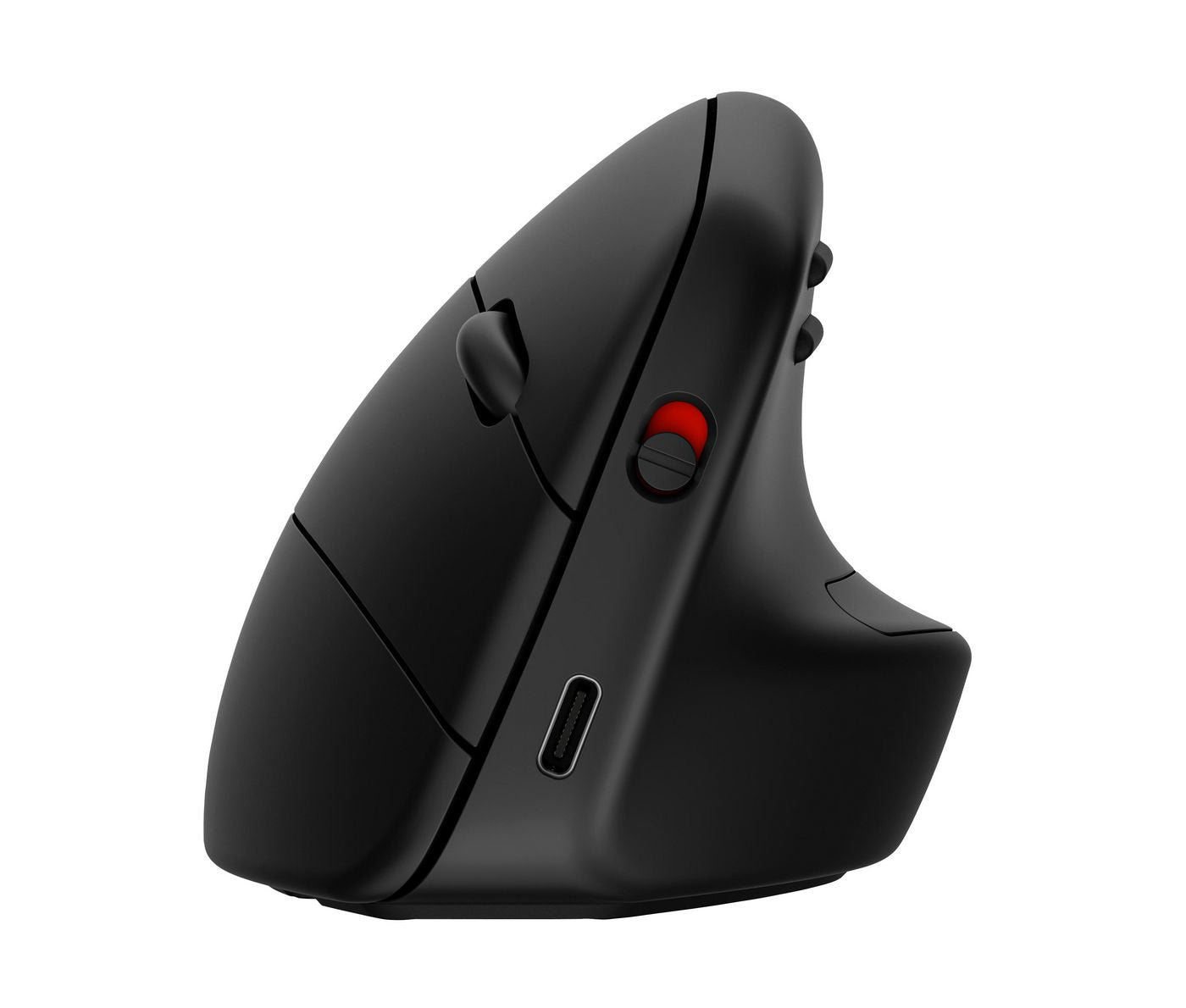 HP 925 Ergonomische Maus – kabellos, 4'000 dpi, 6 Tasten, für Rechtshänder, vertikal, wiederaufladbar, schwarz