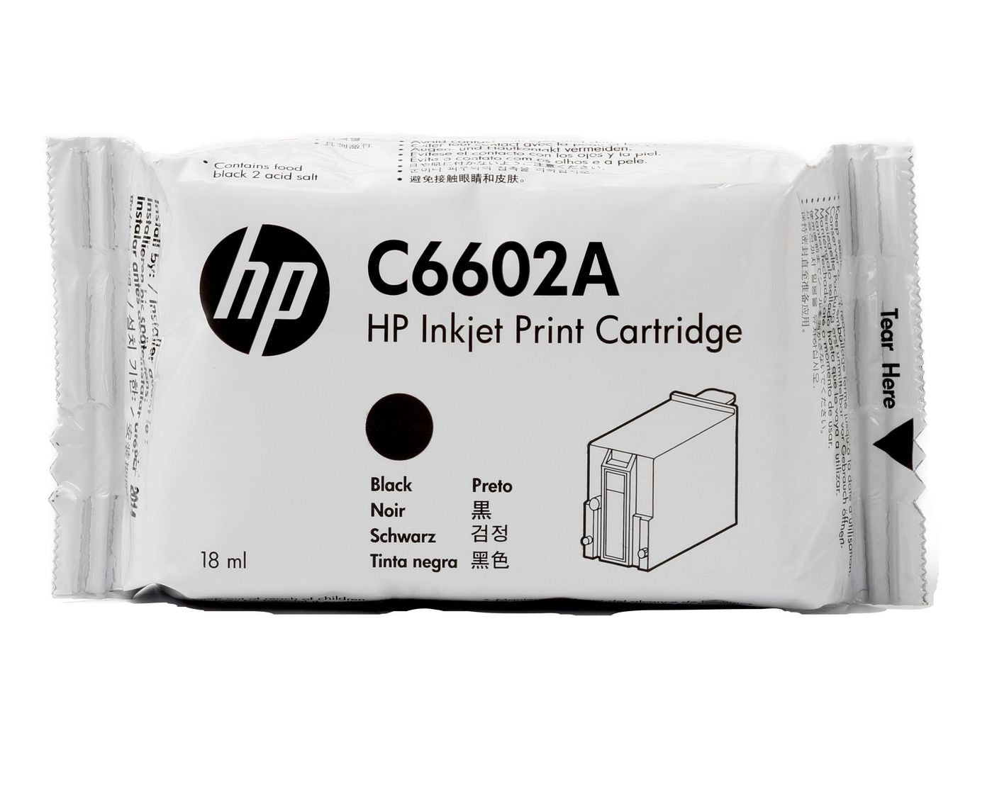 HP Tintenpatrone, Schwarz, 18 ml