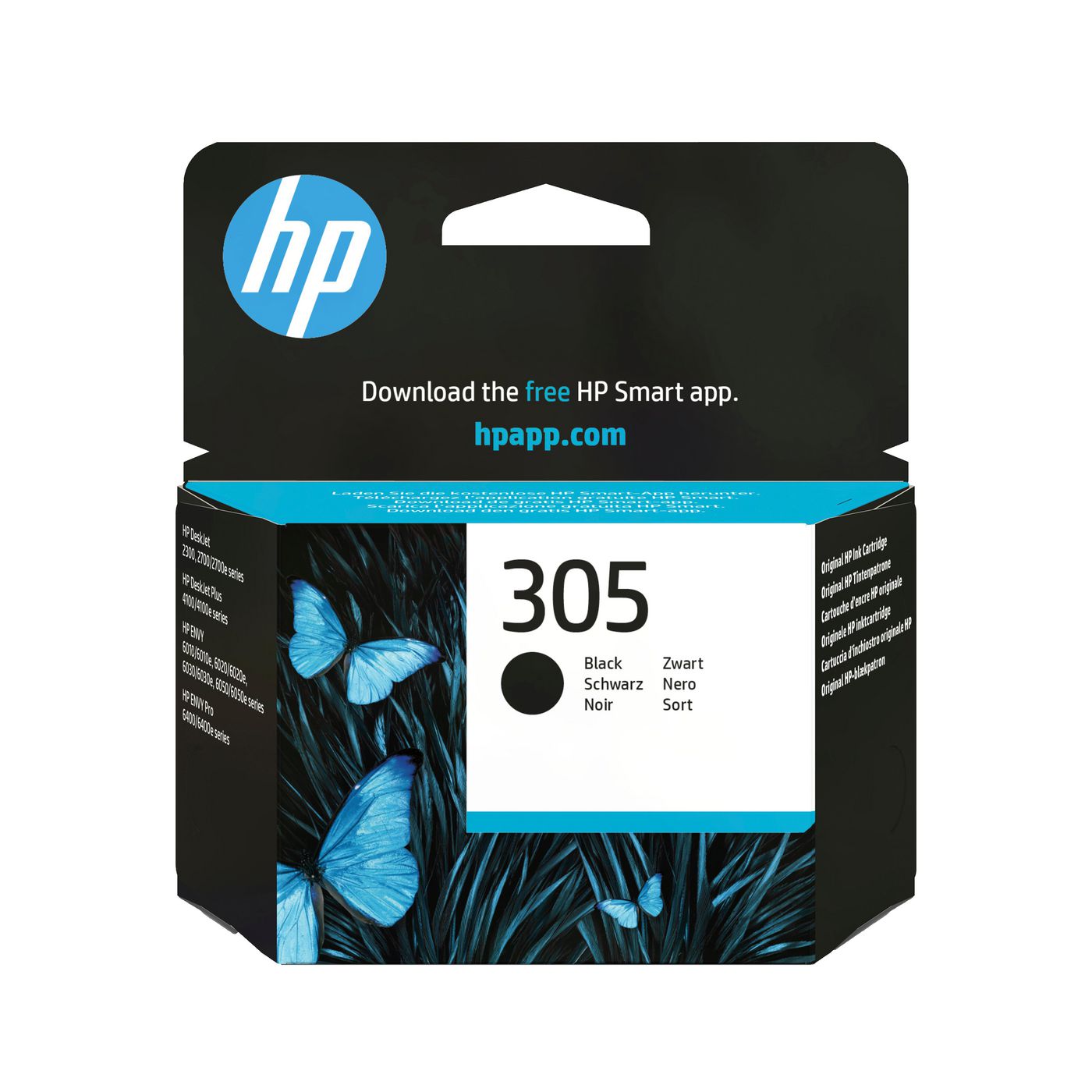 HP Tintenpatrone 305, Schwarz, Original
