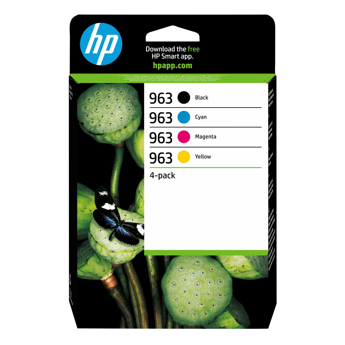 HP 963 Tintenpatronen-Multipack, Schwarz/Cyan/Magenta/Gelb (Original) – für HP OfficeJet Pro 9010/9012/9014 …