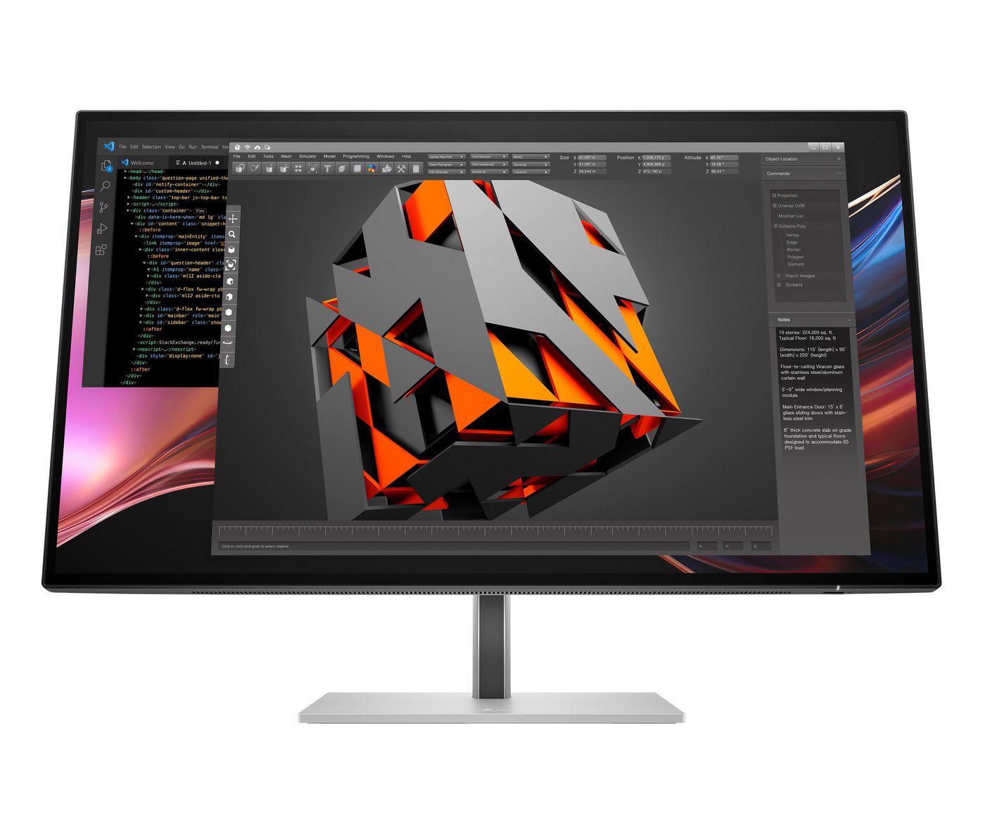 HP Serie 7 Pro 727pu – Monitor, 27", 2560 × 1440 (WQHD), Thunderbolt 4