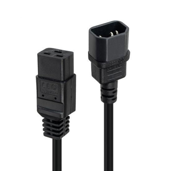Lindy Netzkabel – IEC C14 bis IEC C19, 3 m, 250 V, Schwarz