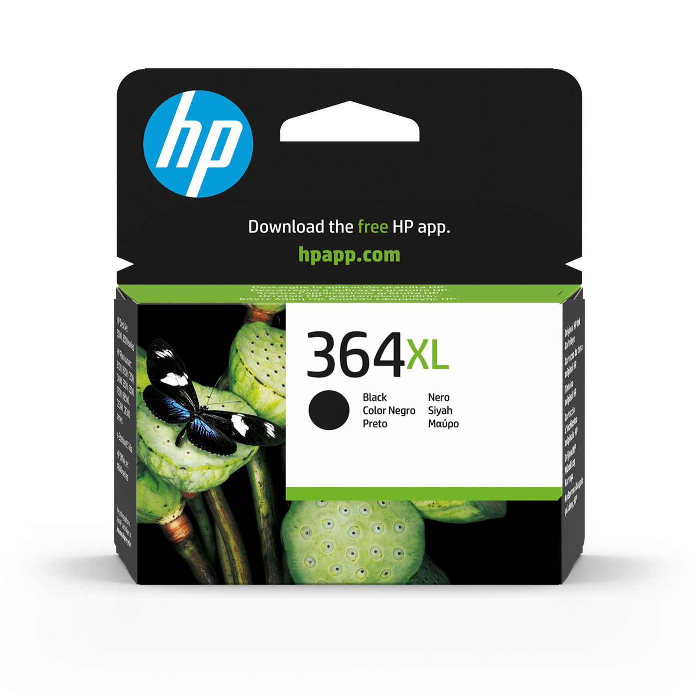 HP 364XL Schwarz Tintenpatrone (Original) – 550 Seiten – für DeskJet 3522/3524, Photosmart 5522/5524, B210c