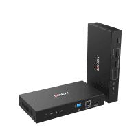 Lindy KVM-Extender-Set HDMI – 4K/60 Hz, USB 2.0, RS-232, IR, bis 5000 m über Faser