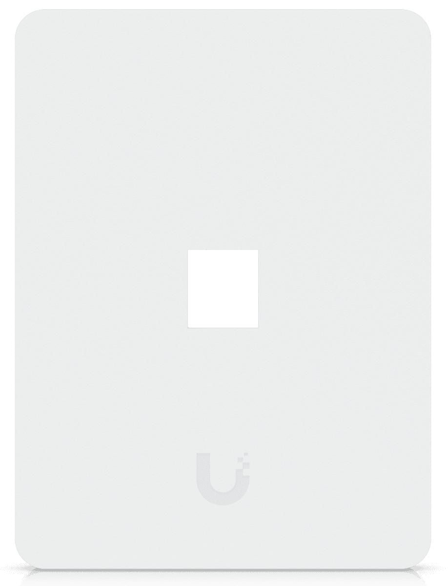 Ubiquiti Keystone-Wandplatte – 1× RJ-45, Weiss, 88×118×9,6 mm, 4er-Pack