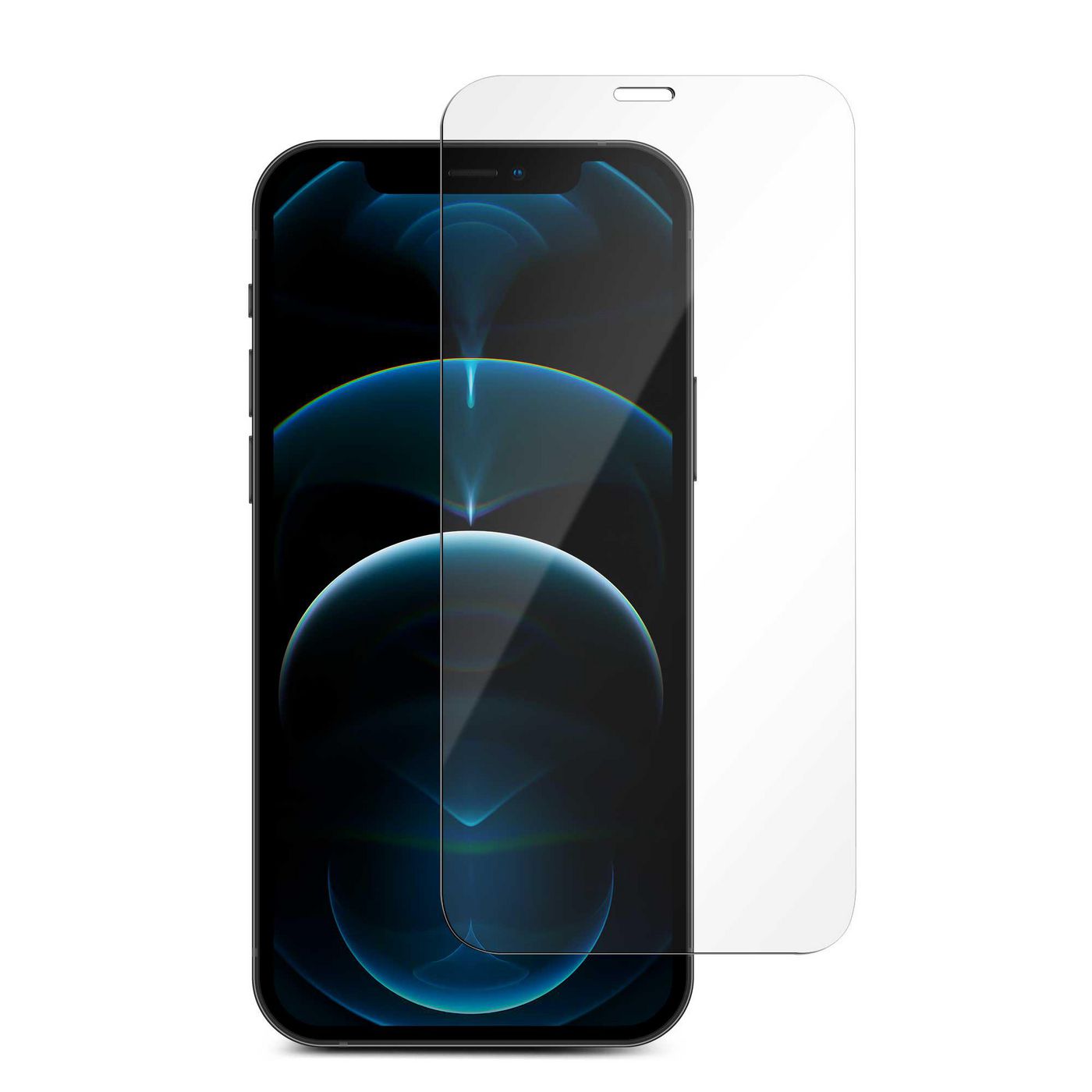 eSTUFF Displayschutz (Panzerglas), Full Cover – für iPhone 12/12 Pro