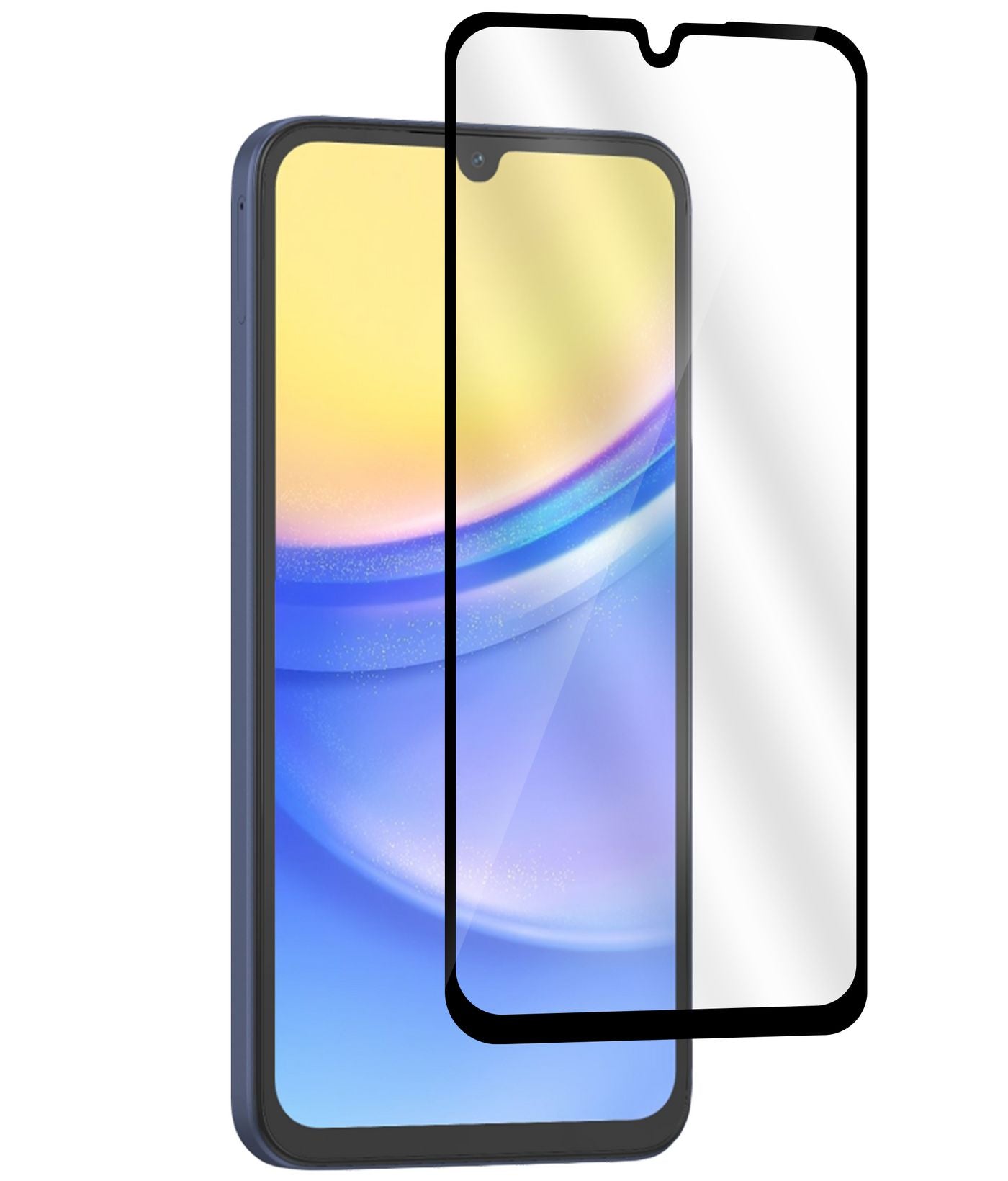 eSTUFF Displayschutz (Panzerglas), Full Cover – für Galaxy A15/A15 5G