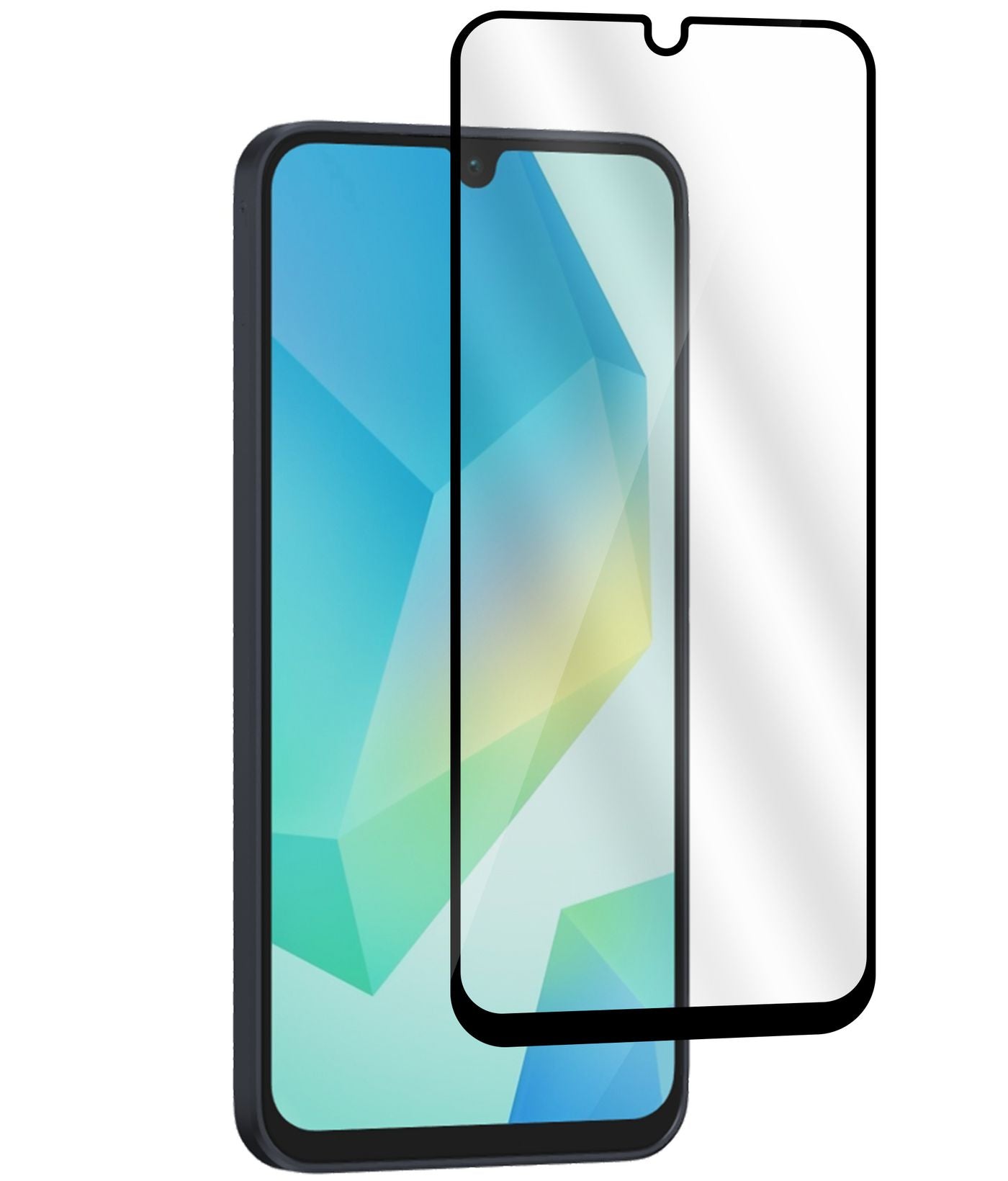 eSTUFF Displayschutz (Panzerglas), Full Cover – für Galaxy A16 4G/A16 5G