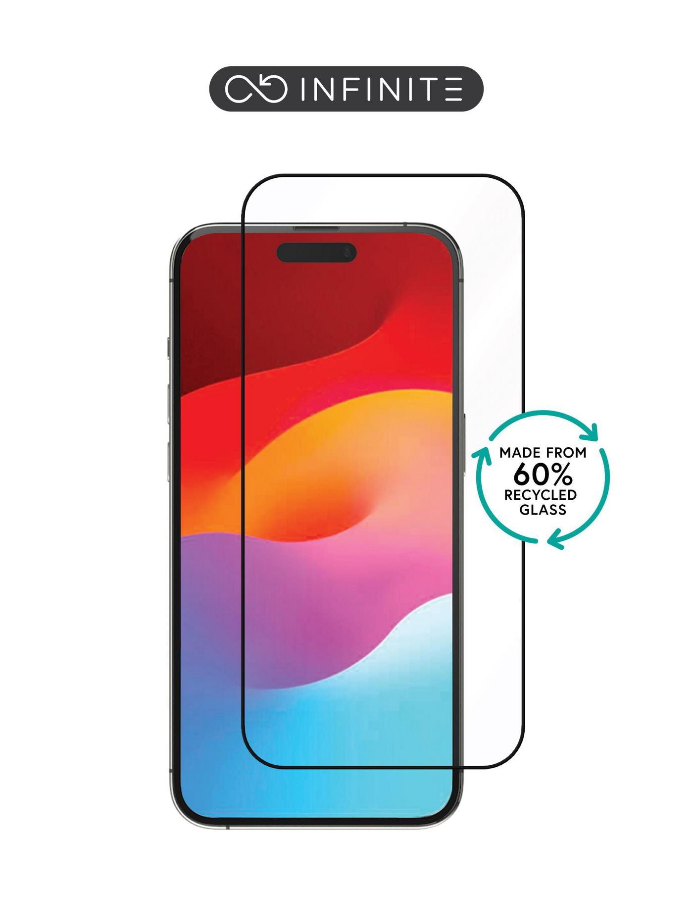 eSTUFF Displayschutz (Panzerglas), Full Cover – für iPhone 15 Pro