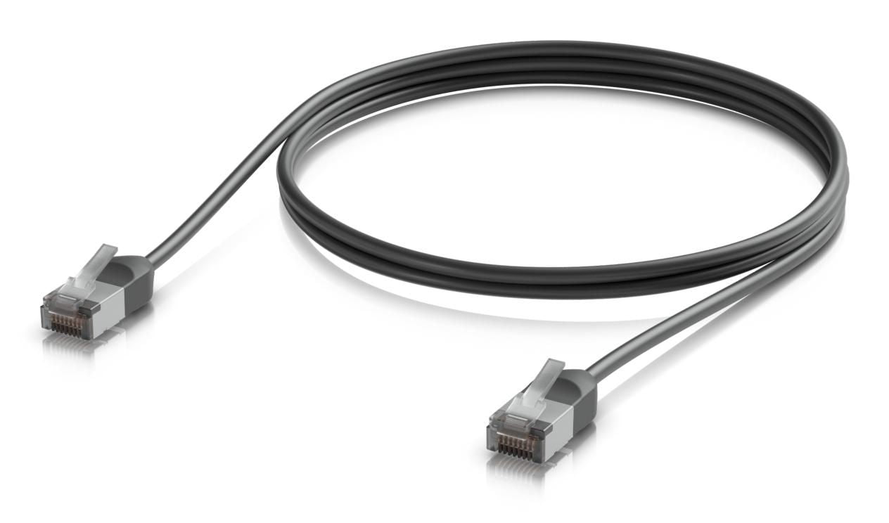 Ubiquiti Patchkabel – Cat6a F/UTP, 1 m, Schwarz, RJ-45