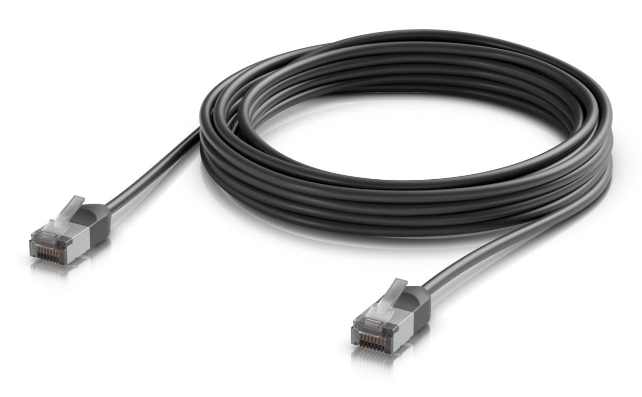 Ubiquiti Patchkabel – Cat6a F/UTP (FTP), 5 m, Schwarz, RJ-45