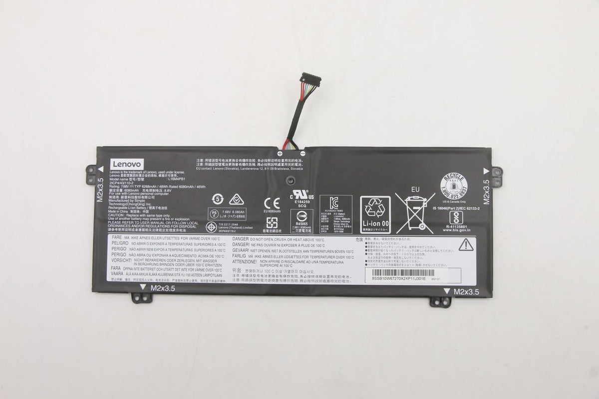 Lenovo Yoga 730 Notebook-Akku – für Yoga 730 – 48 Wh, 7,68 V (4 Zellen)