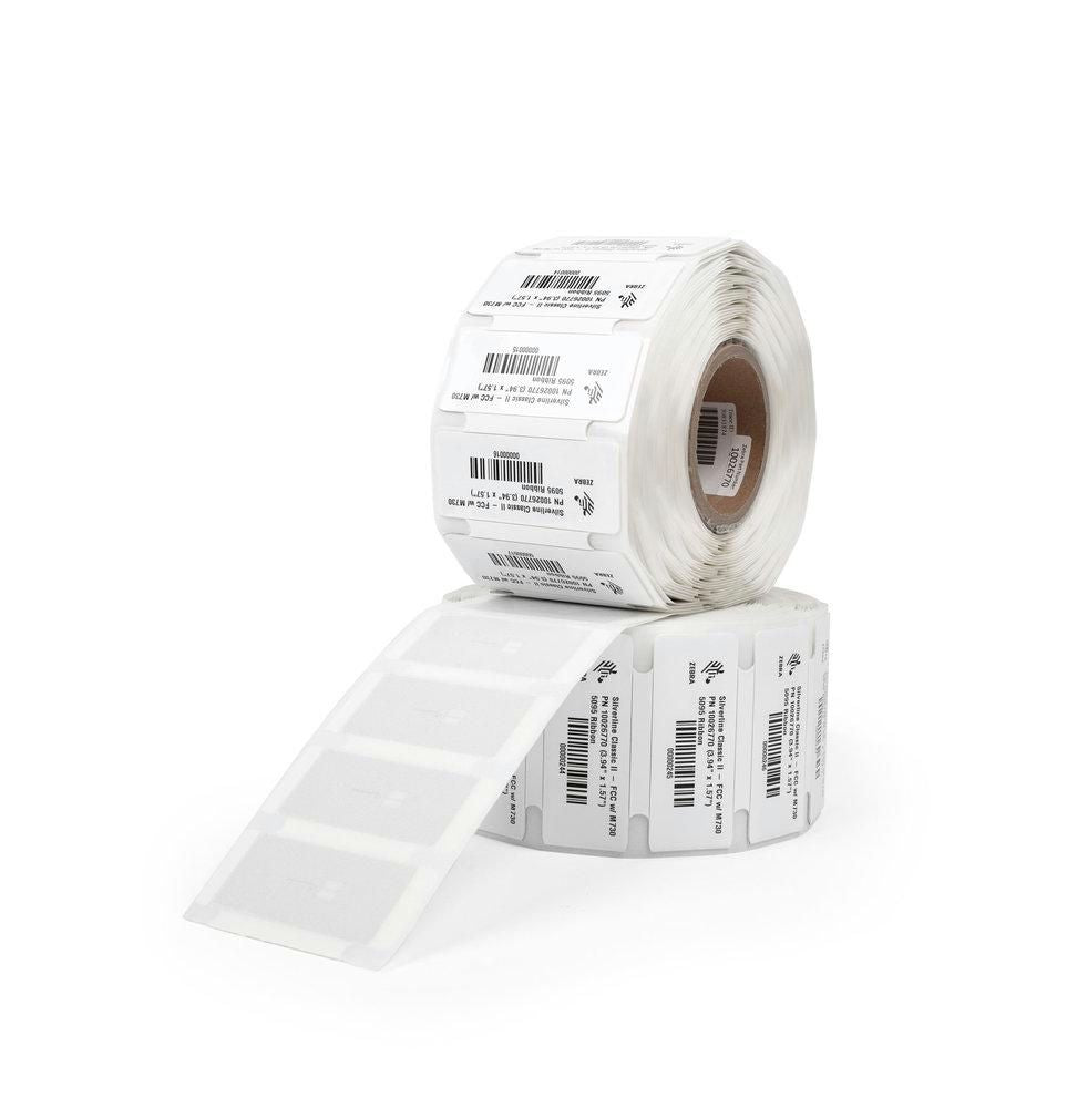 Zebra Etiketten (Rolle) 100 × 13 mm – Polyester – Permanent haftend – Thermotransfer – RFID