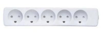 Microconnect Steckdosenleiste, 5×T13, 7 m – weiss