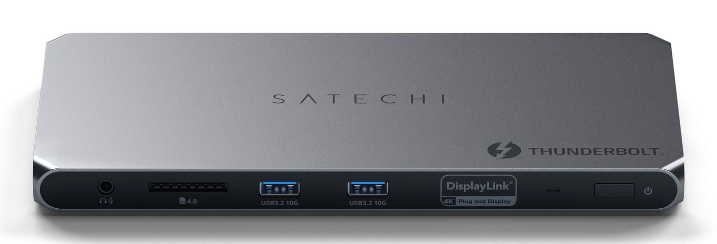 Satechi ST-DT4MDM-US Dockingstation – Thunderbolt 4, 2× HDMI, 2× USB-A, 96 W PD, GbE, für Mac/Windows/iPadOS