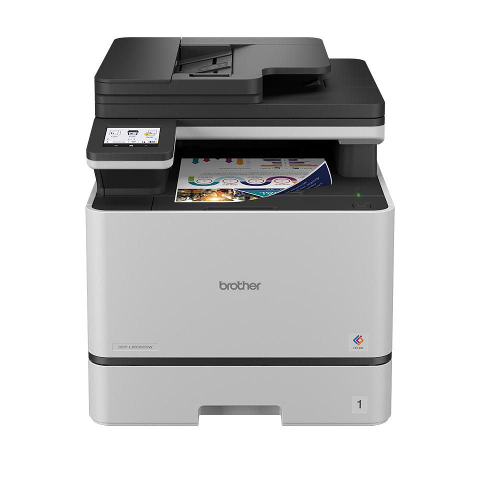 Brother Dcp-L8630Cdw – Farblaser-Multifunktionsdrucker, A4, 3-in-1, Duplex, ADF, WLAN/LAN, AirPrint, Mopria
